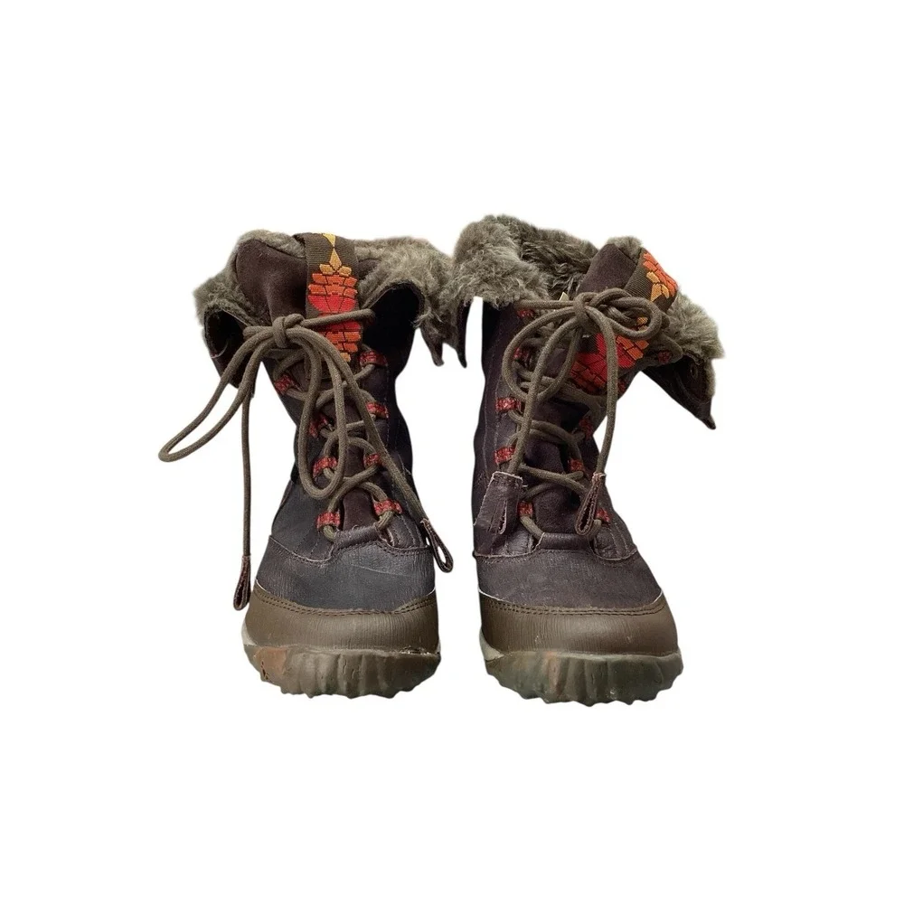 Cushe Brand Women's Winter Boot with Brown Leather & Faux Fur Liner‎ Sz 6